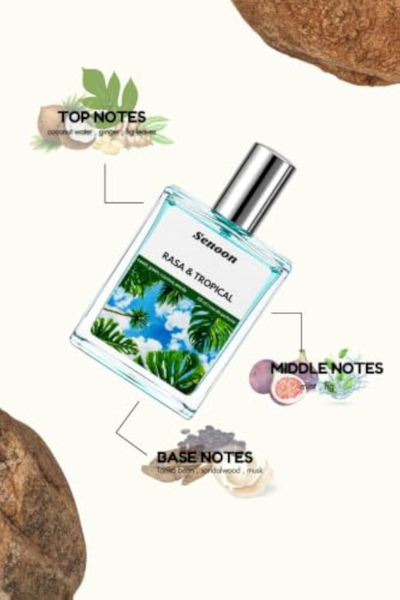 Tropical Coconut & Green Woody Eau De Parfum, 50ml