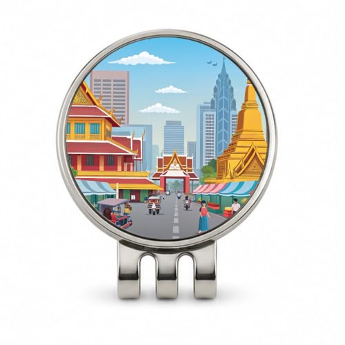 Blooza Bangkok Golf Hat Clip with Ball Marker