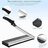 Rzspher Ręczna przecinarka do papieru A4/B5/A5/B6/B7, z metalu, do cięcia papieru z metalową podstawą, nożyce do papieru, etykiet, zdjęć