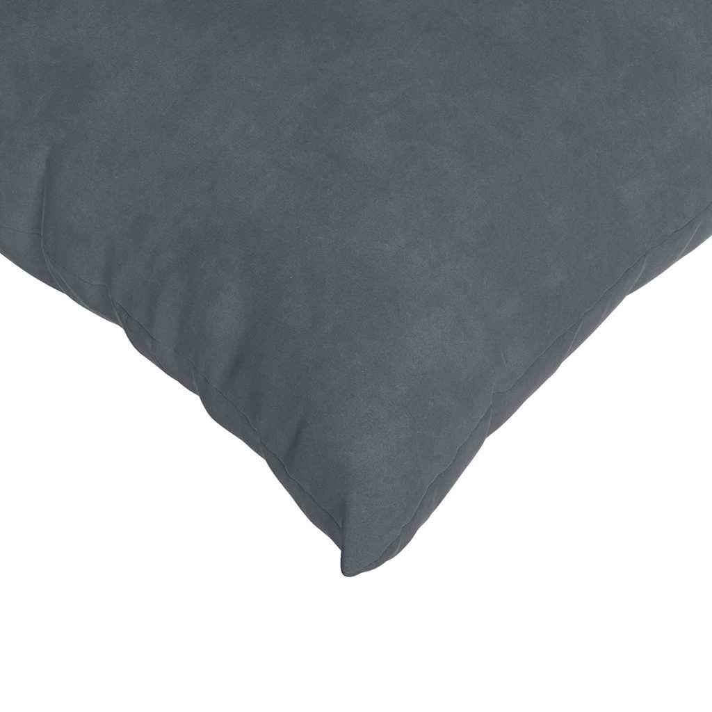 Cuscino decorativo corda 45x45 cm set 2 pezzi grigio scuro chiusura lampo imbottitura poliestere