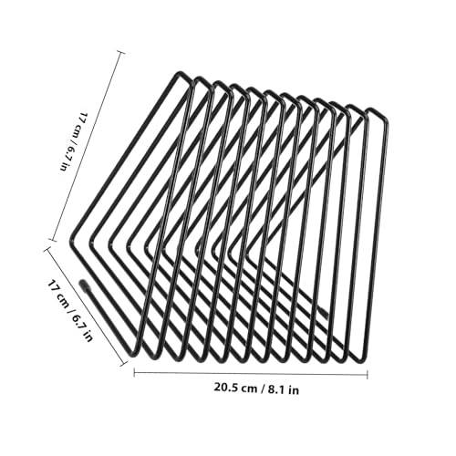 Soporte triangular negro de 11 compartimentos para evitar el desorden de folletos 2