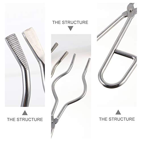 ULTECHNOVO PinÃ§as para Cadinhos de 3 PeÃ§as E PinÃ§as para Copos de AÃ§o InoxidÃ¡vel PinÃ§a para Fr