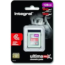 Integral 128GB CFexpress Memory Card Type B 2.0, 8K RAW & 4K 120 FPS 1800MB/s Read, 1200MB/s Write Speed, 450MB/s Sustained Write Designed for The Cinematographer and Professional Photographer