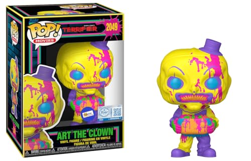 Funko Pop! Movies: Terrifier - Art The Clown with Head (Blacklight) #2049 - Gemini Collectibles Exclusive by Funko - Used condition - US$18.51
