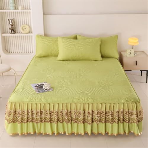 Drap-Housse en Microfibre Douce de Qualité Supérieure avec Jupe de Lit Intégrée