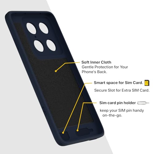 Image of Pikkme Back Cover for Motorola Moto Signature 5G Soft Matte Silicone Mag-Safe Design (Mag-Safe Not Support) Camera Protection | Slim Fit Bumper Cover (Blue)