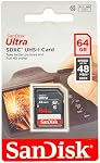 SanDisk Ultra 64GB SDXC UHS-I Class 10 48MB's Memory Card