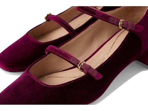 Cole Haan Cole Haan Women's Paxton Maryjane Pump, Wine Velvet, 8-B US