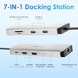 WAVLINK Stacja dokująca do laptopa, stacja dokująca z dwoma portami HDMI