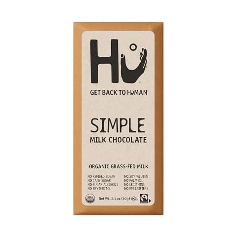 Hu Simple Milk Chocolate Bar 2.1oz Cover
