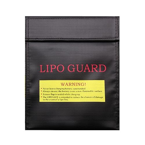 AneegFPV Fireproof Document Bag 30 x 23CM RC LiPo Battery Safety Bag Waterproof Safe Box Storage for Money and Jewelry with Zipper Closure Black big