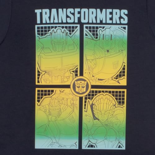 Transformers Boys 3 Piece Short Set Short Sleeve Shirt Tank Top and Shorts Set 3 Pack Bundle for Kids and Toddlers Boys Clothes (Navy Blue and Sky Blue Size 4) - image 4