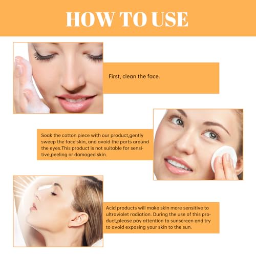 Angozo Glycolic Acid Toner,GlykolsäUre Peeling 7%-Ige -LöSung FüR Hautunreinheiten Und Akne, Toner Suitable for Combination and Oily Skin, Porenbehandlung(100ml)