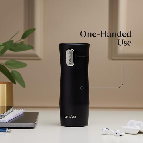 Contigo West Loop 3.0 Stainless Steel Insulated Travel Mug, Leak Proof with AutoSeal Lid, 16oz, Matte Black by Contigo - Image 8