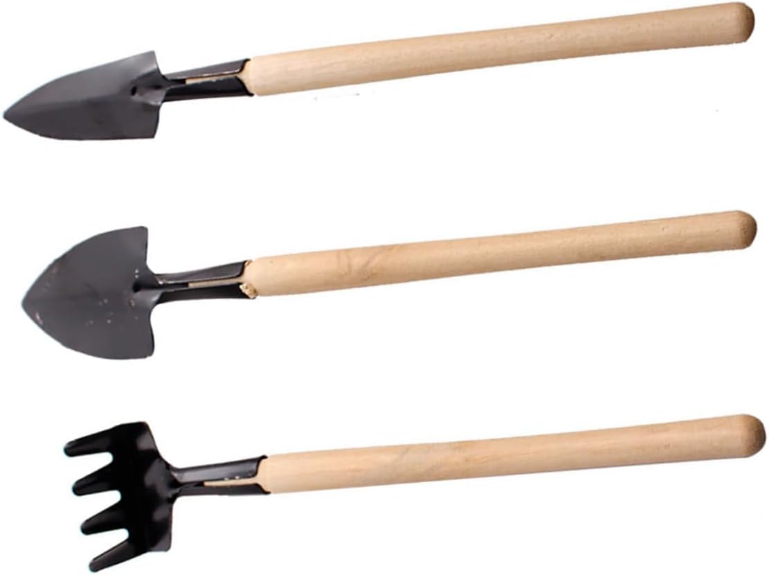 Milisten 1set Mini Garden Tools for Boys and Girls Lightweight Gardening Shovel Rake Spade Fun and Safe Horticultural Tools for Home Planting Activities
