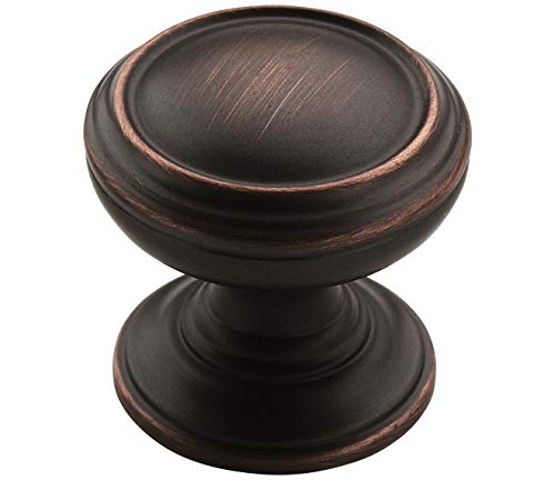 Amerock | Cabinet Knob | Oil Rubbed Bronze | 1-1/4 inch (32 mm) Diameter | Revitalize | 1 Pack | Drawer Knob | Cabinet Hardware