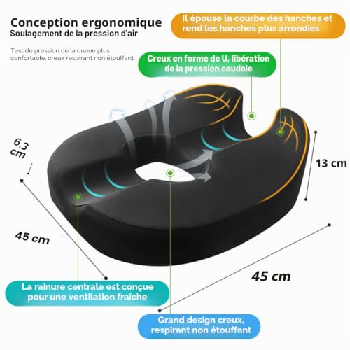 Coussin de siège pour prostate et soin des ulcères de pression - 3