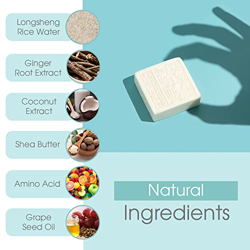 Thrivosh Rice Water For Hair Growth Shampoo Bar – 2 In 1 Hair Care Shampoo And Hair Conditioner Bar – Ph Balanced Vegan Friendly Natural Shampoo For All Hair Types – Anti-Loss And Repairing 100G #TOP2