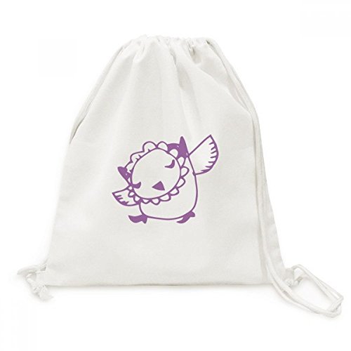Sac de voyage en toile motif oiseaux sac à cordon pratique au quotidien