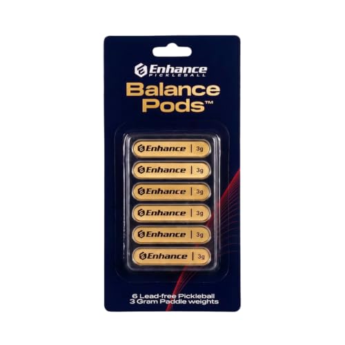 Enhance Pickleball Balance Pods, Tungsten Tape for Pickleball Paddles, Premium Quality Lead Tape Alternative for Pickleball Paddles, Easy Application Pickleball Paddle Weights, Gold