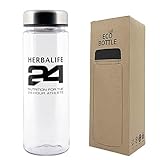 Herbalife Shaker eco water Bottle 17oz (500ml) BPA free - herbal tea, grey, 7 oz (500ml)
