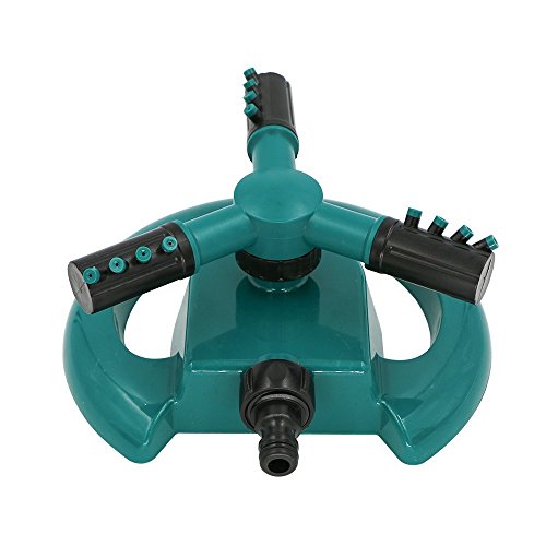 Kany Lawn Sprinklers, Circular Sprayer Durable Rotary Three Arm Water Sprinkler Water Entire Lawn and Garden Without Oscillating Systems Waste