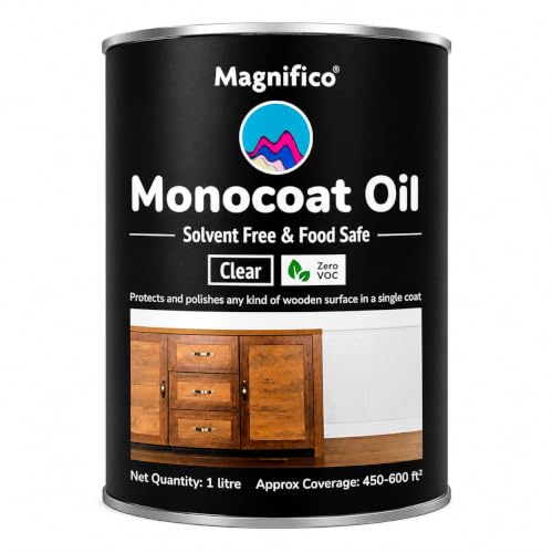 Image of Magnifico Monocoat Oil for Wood Finishing & Restoration, Sports Equipment, Wall Base Coat & Putty, Tools & Hardware - Natural Wood Varnish.