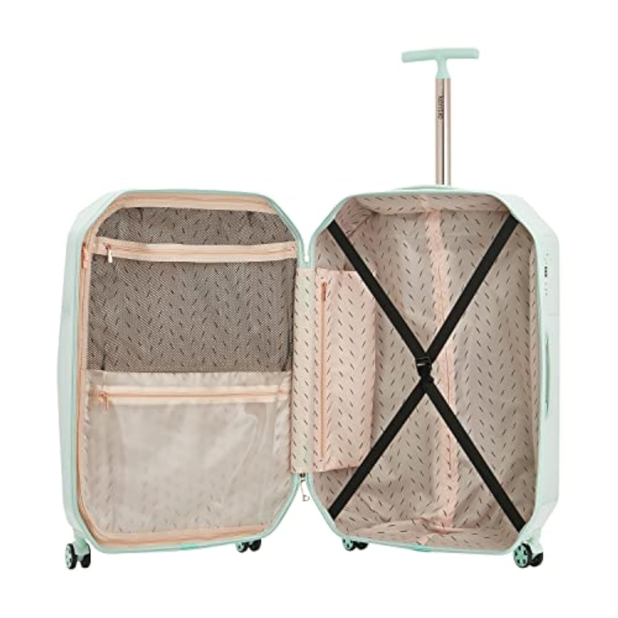 Women's Gemstone Luggage Set, Mint, 1 Piece Carry-On