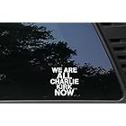 WE are All Charlie Kirk Now - 3 3/4" x 3 3/4" die Cut Vinyl Decal/Bumper Sticker for Cars, JDM, Trucks, Windows, Boats, Tool Boxes, laptops, etc