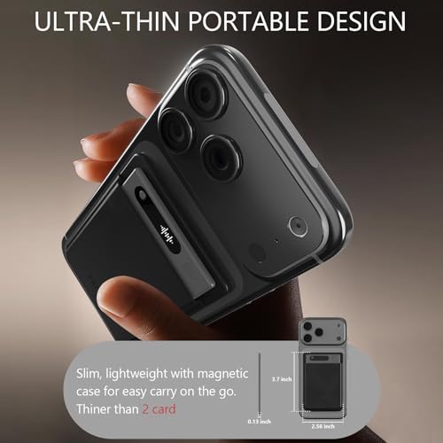 PRFFINCY AI Smart Voice Recorder, 64GB 1000+ Hours Audio Recorder with Fast AI Transcription, Summaries, Mind Map, Q&A, Data Safe, Ultra-Thin, Magnetic Case, for Meetings, Calls, Lectures, Matte Grey by Prffincy - Image 3