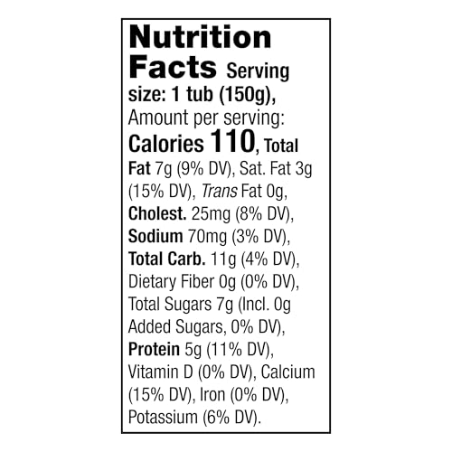 Image of Brown Cow Cream Top Plain Whole Milk Yogurt, 5.3 oz. Cup - Creamy, Delicious Yogurt