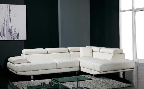 VIG Furniture Divani Casa T60 - Modern Bonded Leather Sectional Sofa