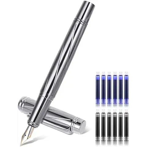 Stylo plume Andibro en métal Cover