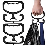 QmjdDymx Soportista de Bolsas de comestibles, Portador de Bolsas de comestibles de 2 Piezas, Soporte para el Mango de Comodidad de Servicio Pesado Ligero para Compras, hogar, almacén, Oficina
