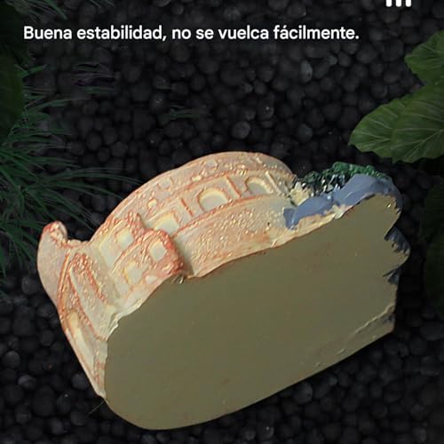 Plato de alimentación para animales con base para gecko 7