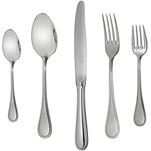 خدمة كريستوفل بيرليس 2 من الفولاذ المقاوم للصدأ 30 قطعة لمجموعة 6 Flatware + Storage Chest