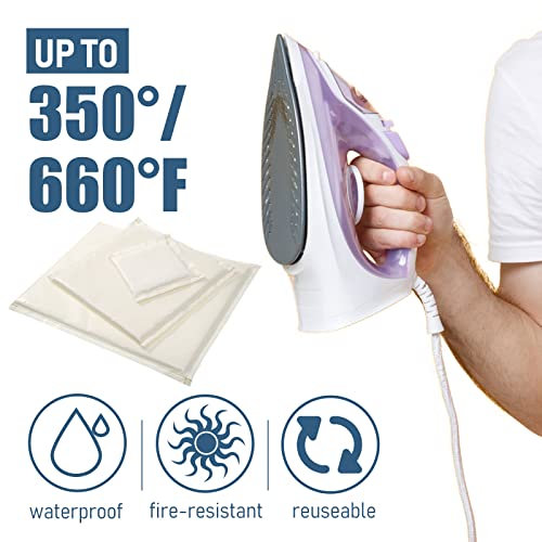 13 Pieces Heat Press Pillow Bundle Tools Kit, Include 4 Heat Pressing Transfer Pillow Mat, 6 Heat Transfer Sheet And 3 Heat Resistant Tape For Screen Print, Heat Press Printing Projects (White) #TOP1