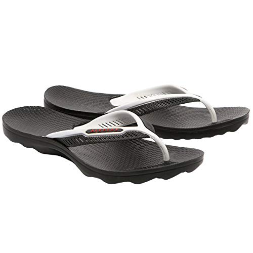 Chinelo Antiderrapante Para Idosos Feminino E Masculino (37/38, Preto/Branco)