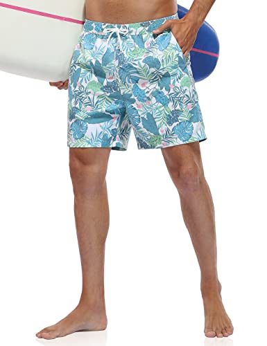 unitop Men's Board Shorts Quick Dry Washed Vintage Bathing Trunks4