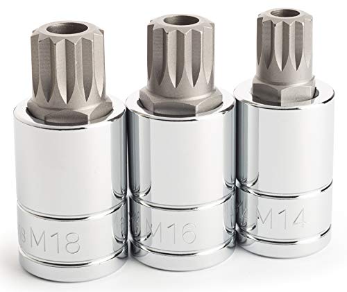 Titan 16083 3 pc. Tamper Resistant XZN Triple Square Bit Socket Set