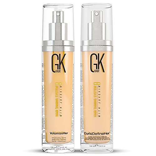 Image of GKhair VolumizeHer Hair Thickening Volume Enhancer & Styling Spray Unisex 100ml (Duo)