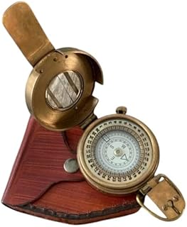 LIARA Brass Antique British Prismatic Military Vintage WW2 Mark II Pocket Compass for Hiking Birthday, Anniversary, Graduation Day, Valentine’s Day, Baptism Gift