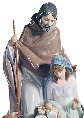 Lladró Joyful Event Nativity Figurine. Porcelain The Holy Family Figure. #TOP2