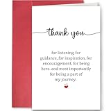 SuperShunhu Funny Thank You Card for Friends Family, Boss’s Day Card for Boss Manager, Lovely Appreciation Card for Teacher Mentor
