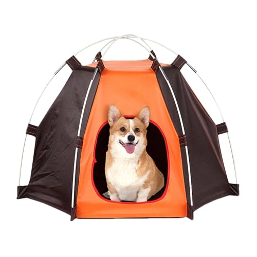 Hundezelte für große Hunde- Feuchtigkeitsabschirmung, faltbares Outdoor- Haustierhaus, 25 x 25 cm, tragbares Hundehimmel, Rasenhöhle, wasserdichte Polyester- Kabana, Hinterhof- Campinghütte-8