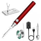 Portable soldering iron, 1100 mAh battery, rechargeable, suitable for home appliance repair, electronic components tin soldering repair
