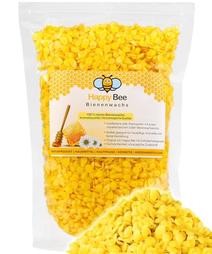 Cera de Abelha 100% Pura | 200 gramas - Cera de Abelha Natural | Pastilhas de Cera | Ideal para Cosméticos Naturais, Fabricação de Velas e Tecidos – Cera de Abelha