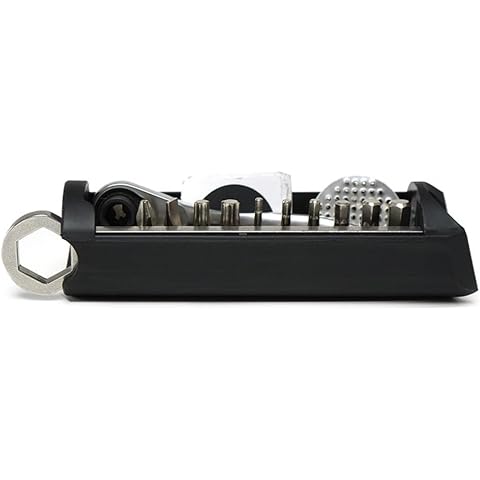 Hidden Tool Box for Brompton Bike Frame - Compact Internal Storage Bag with Wrench, 140mm x 35mm, BlackB