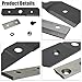 Shredder Chipper Blade Kit 781-0490 742-0571 for Craftsman Troy-Bilt MTD Compatible with 981-0490 781-0490 942-0571 742-0571 742-0544 Chipper Shredder Blade