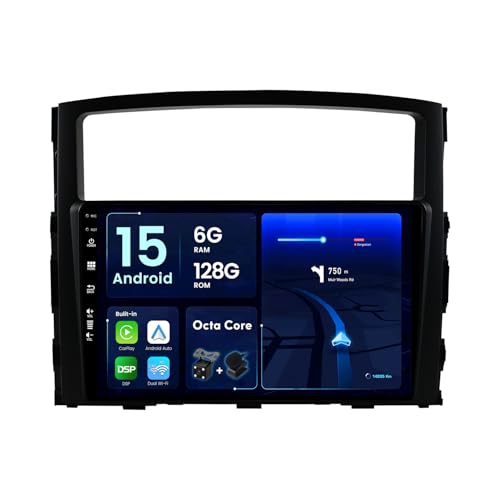Autoradio Android 15 Pajero 4 pour remplacer votre ancien système de navigation obsolète